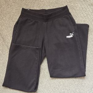 Puma Black Sweatpants, Size: Medium